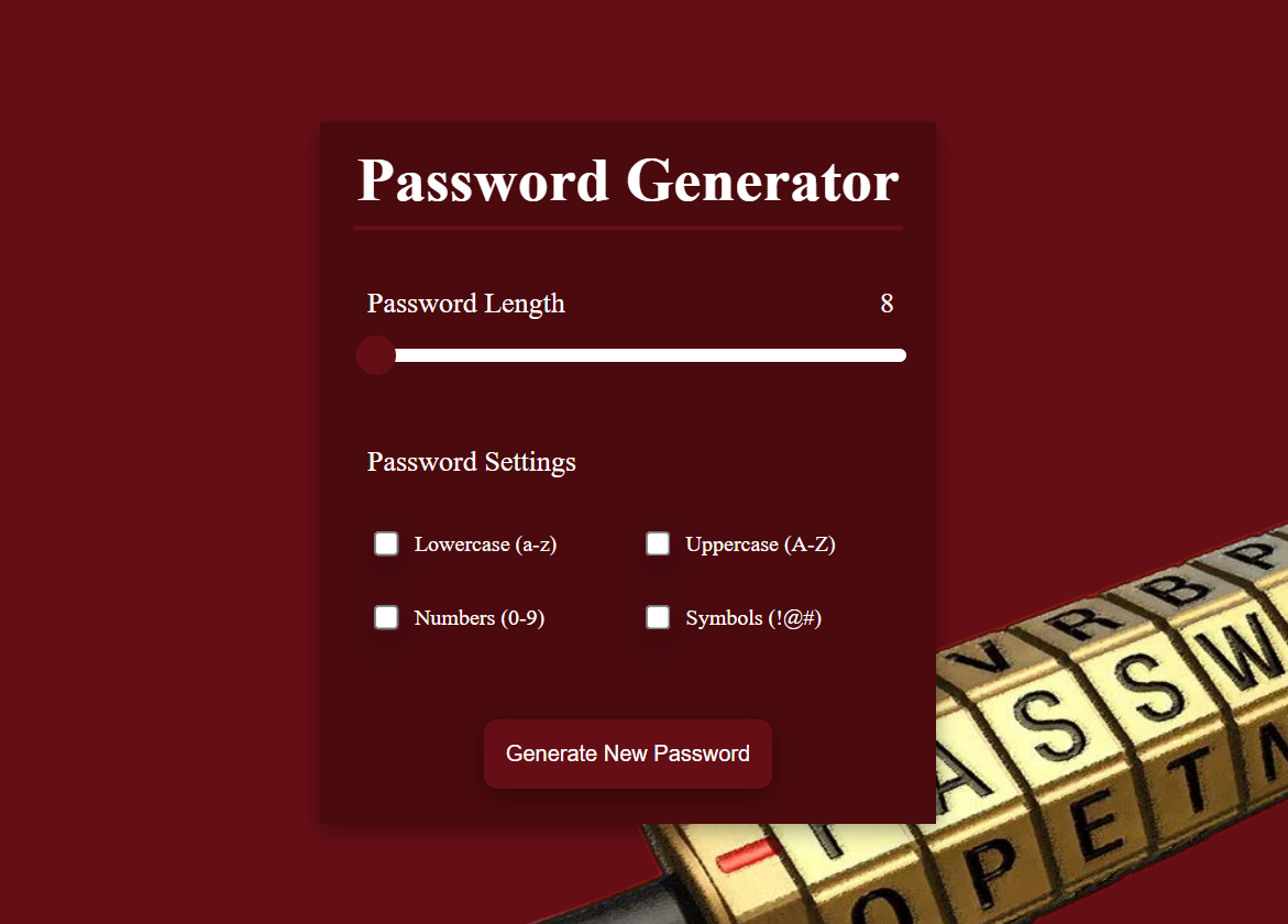 Password Generator Application